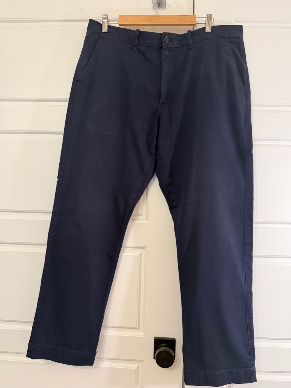 J. Crew Navy Blue Chino Pants - Straight Leg 36x30 Flex